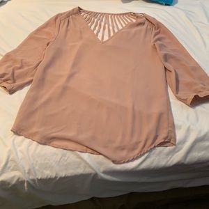 Sheer long slice shirt. Worn 2 times
